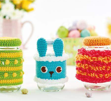 Easter Jar Cosies crochet Pattern