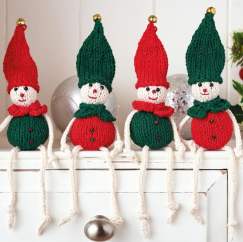 Easy Elf Decorations Knitting Pattern