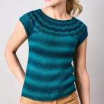 Easy Eyelet Yoke Top Knitting Pattern