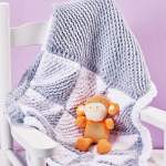Easy Fleece Baby Blanket Knitting Pattern