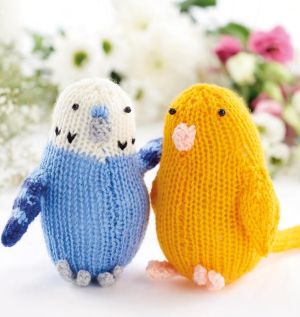 Easy Toy Budgies Knitting Pattern