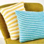 Easy Slip Stitch Cushions Knitting Pattern