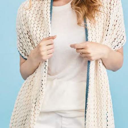 Easy Summer Wrap | Knitting Patterns | Let's Knit Magazine