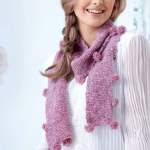 Learn to Knit A Pom-pom Scarf! Knitting Pattern