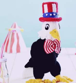 Fourth July Eagle Toy Knitting Pattern Knitting Pattern