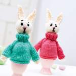 Easter Knitting Patterns: Bunny Egg Cosy or Chocolate Egg Cover Knitting Pattern