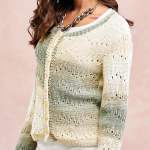 Eiffel Tower Stitch Cardigan Knitting Pattern