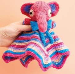 Elephant Baby Comforter Knitting Pattern