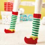 Christmas Elf Chair Socks Knitting Pattern Knitting Pattern