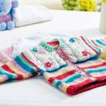 Baby Knitting Pattern: Cable and Embroidered Baby Cardigan Knitting Pattern