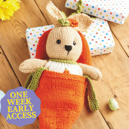 Early Access: Rabbit and Carrot Bed Knitting Pattern