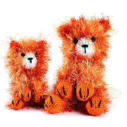 Eyelash Yarn Cat and Kitten Toy Knitting Patterns Knitting Pattern