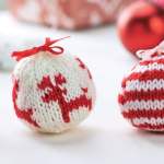Festive Fair Isle Bauble Decorations Knitting Pattern Knitting Pattern