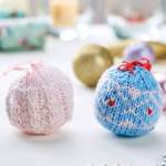 Festive Fair Isle Bauble Decorations Knitting Pattern Knitting Pattern