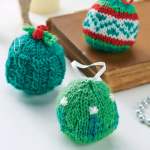 Festive Fair Isle Bauble Decorations Knitting Pattern Knitting Pattern