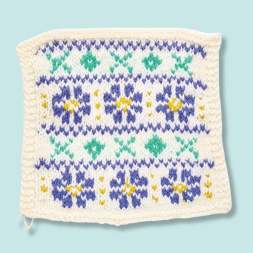 Spring Meadow Blanket Knitalong Part Three: Flower and Larkspur Knitting Pattern