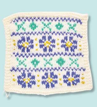 Spring Meadow Blanket Knitalong Part Three: Flower and Larkspur Knitting Pattern