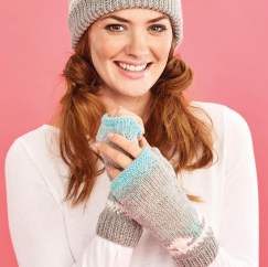 Fair Isle Forest Hat and Mittens Knitting Pattern