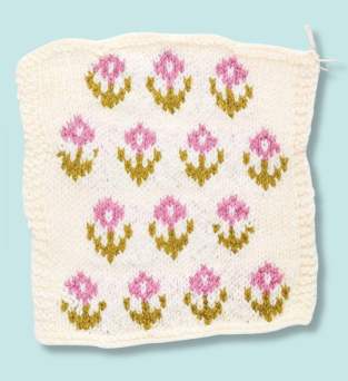 Spring Meadow Blanket Knitalong Part Two: Fair Isle and Eyelet Knitting Pattern
