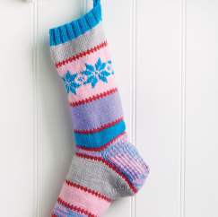 Norwegian Star Christmas Stocking Knitting Pattern - Knitting Pattern