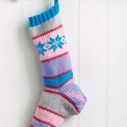 Norwegian Star Christmas Stocking Knitting Pattern Knitting Pattern