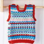 Baby Knitting Pattern: Fair Isle Vest Knitting Pattern