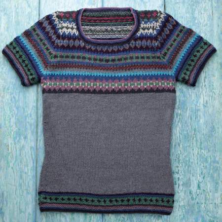 Fair Isle Yoke Top Knitting Pattern