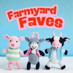 Goat, Pig & Cow | Farmyard Favourites Set Knitting Pattern