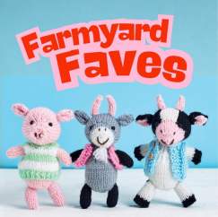 Goat, Pig & Cow | Farmyard Favourites Set - Knitting Pattern