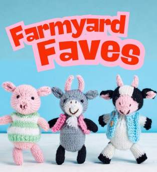 Goat, Pig & Cow | Farmyard Favourites Set Knitting Pattern