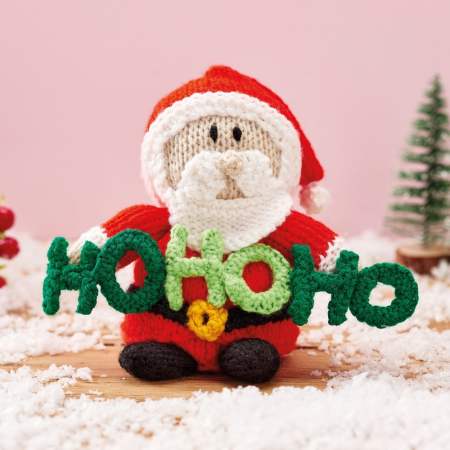 Father Christmas Chocolate Orange Cover Knitting Pattern