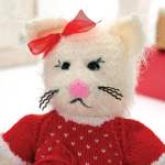 Festive Cat Soft Toy Knitting Pattern Knitting Pattern