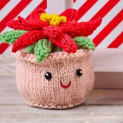 Poinsettia Chocolate Orange Cover Knitting Pattern Knitting Pattern