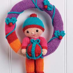 Novelty Christmas Wreath Knitting Pattern Knitting Pattern