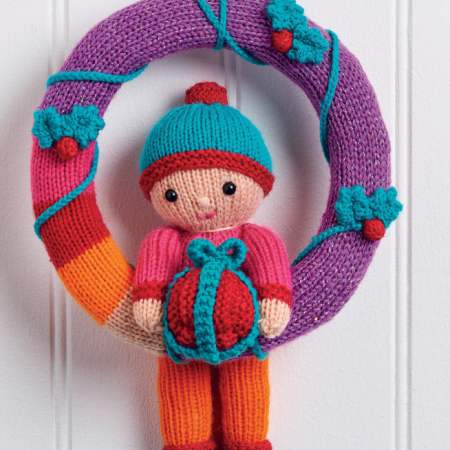 Novelty Christmas Wreath Knitting Pattern Knitting Pattern