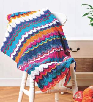 Fiesta Baby Blanket Knitting Pattern Knitting Pattern