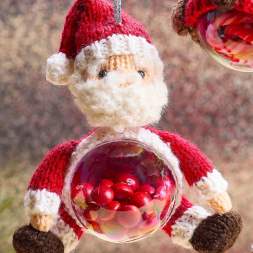 Father Christmas | Santa Fillable Bauble Knitting Pattern Knitting Pattern