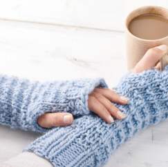 Fingerless mittens Knitting Pattern