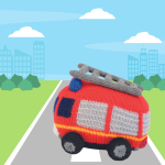 Fire Engine Toy Knitting Pattern Knitting Pattern
