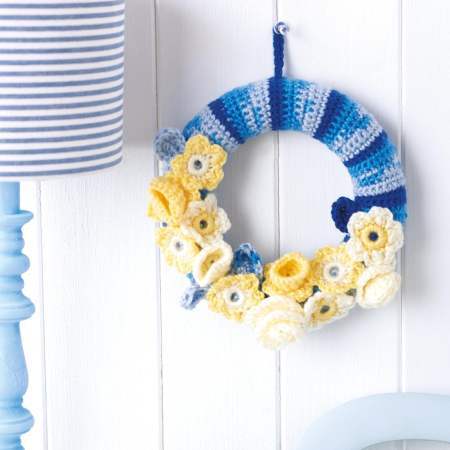 Floral Crochet Wreath crochet Pattern