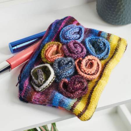 Simple Florets Bag Knitting Pattern