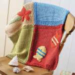Beach Bag and Nautical Throw Knitting Pattern Knitting Pattern