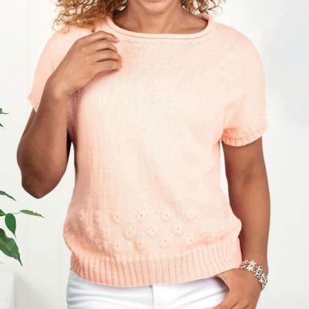 Flower Border Top Knitting Pattern Knitting Pattern