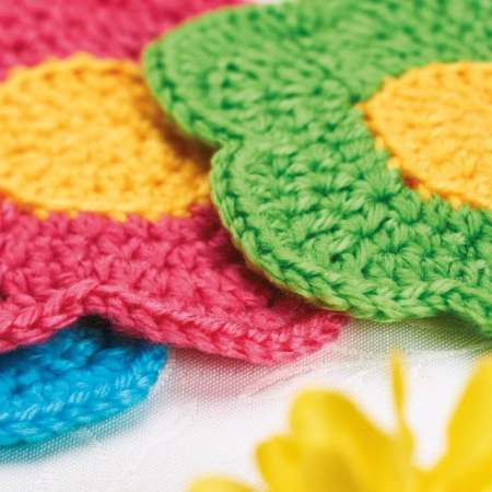 Flower Coasters crochet Pattern