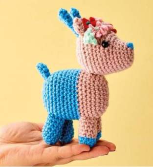 Flower Crown Deer Crochet Pattern Knitting Pattern