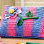 Flower Cushion Knitting Pattern
