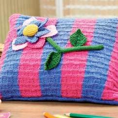 Flower Cushion Knitting Pattern