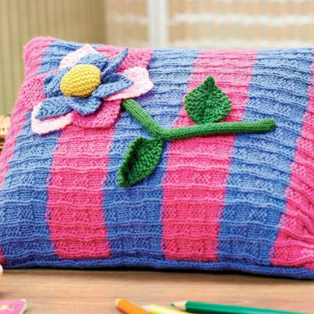 Flower Cushion Knitting Pattern