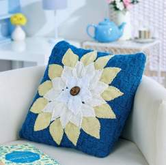 Floral Cushion Knitting Pattern