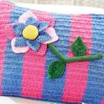 Flower Cushion Knitting Pattern